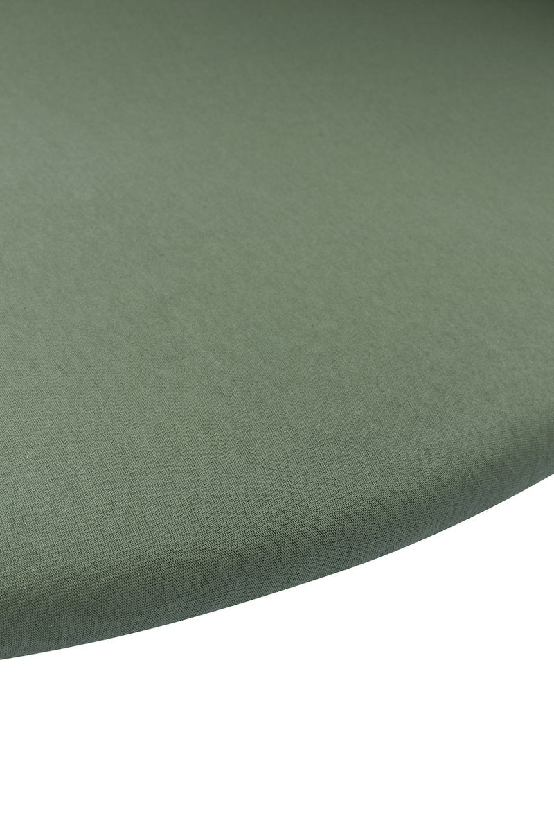 Meyco baby uni drap-housse matelas pour parc - vert forêt - environ 90 95cm