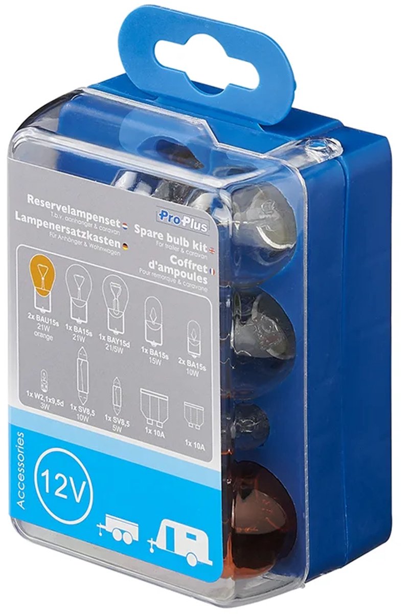 Jeu de lampes de rechange Proplus - pour caravane - éclairage de caravane - éclairage de remorque - feux arrière - 12 pièces