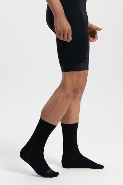 Bbb cycling high chaussettes de cyclisme noir - 3 paires - longueur : 18 cm - chaussettes de cyclisme durables été - taille 44 47 - chaussettes de cyclisme hommes et femmes - ecofeet bso-22