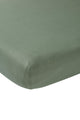 Meyco baby uni drap-housse lit junior - vert forêt - 70x140 150cm