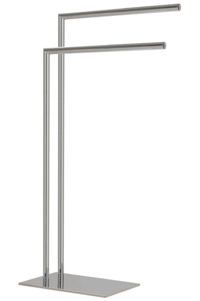 Tube Sealskin - porte-serviettes à 2 bras sur pied - convient pour 2 serviettes - chrome