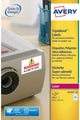 Etiquette laser avery 63 - 5x33 - 9mm blanc 20 feuilles 24 étiquettes par feuille