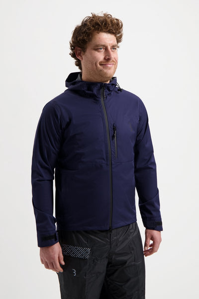Bbb Cycling Rainshield Explorer Raincoat - Veste de cyclisme hydrofuge pour hommes et femmes - Veste de cyclisme de banlieue - Bleu foncé - Taille S - BBW-450