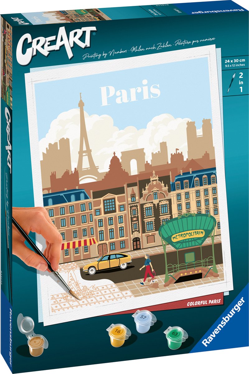 Ravensburger Creart Painting by Number Colorful Paris