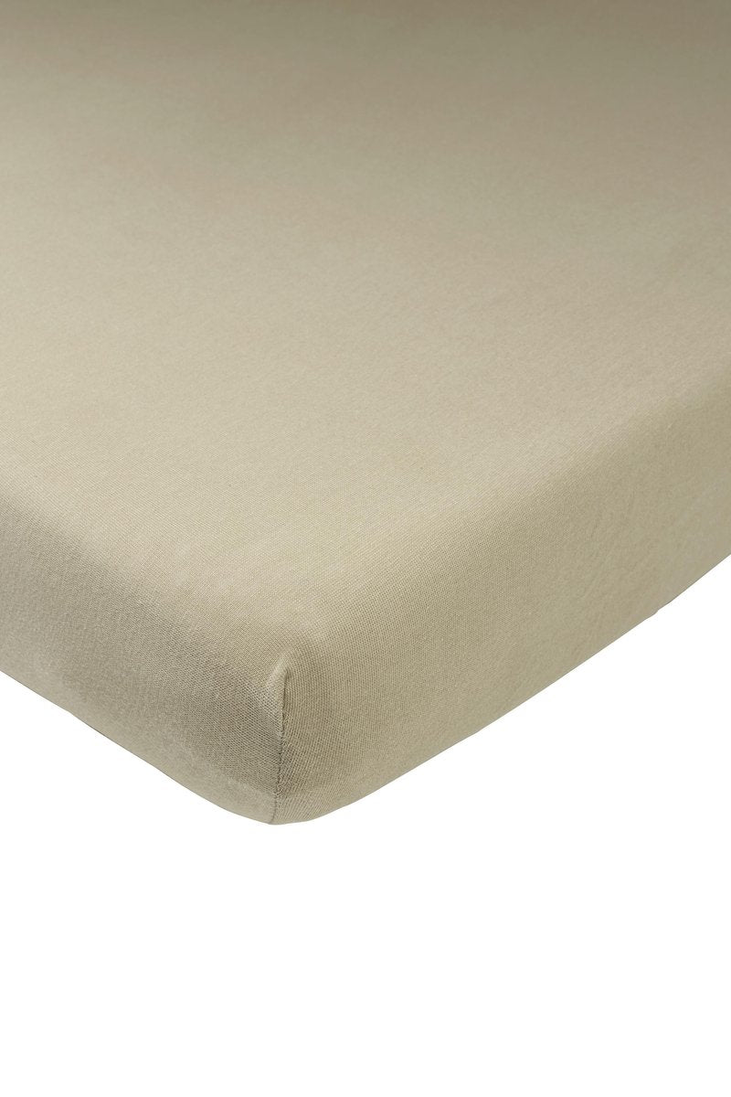 Drap-housse Meyco baby uni cododo - taupe - 50x90cm