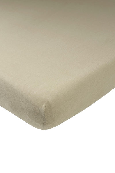 Drap-housse Meyco baby uni cododo - taupe - 50x90cm