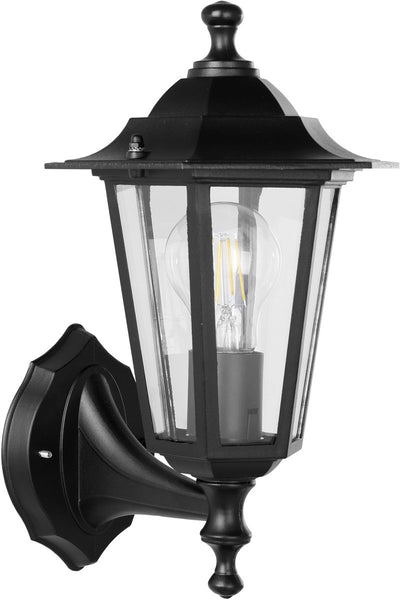 Applique Eglo laterna 4 - pour extérieur - 1 lumière - noir - clair