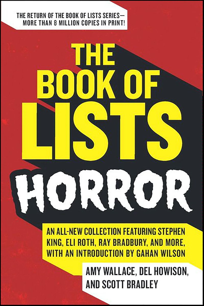 Le livre des listes : horreur
