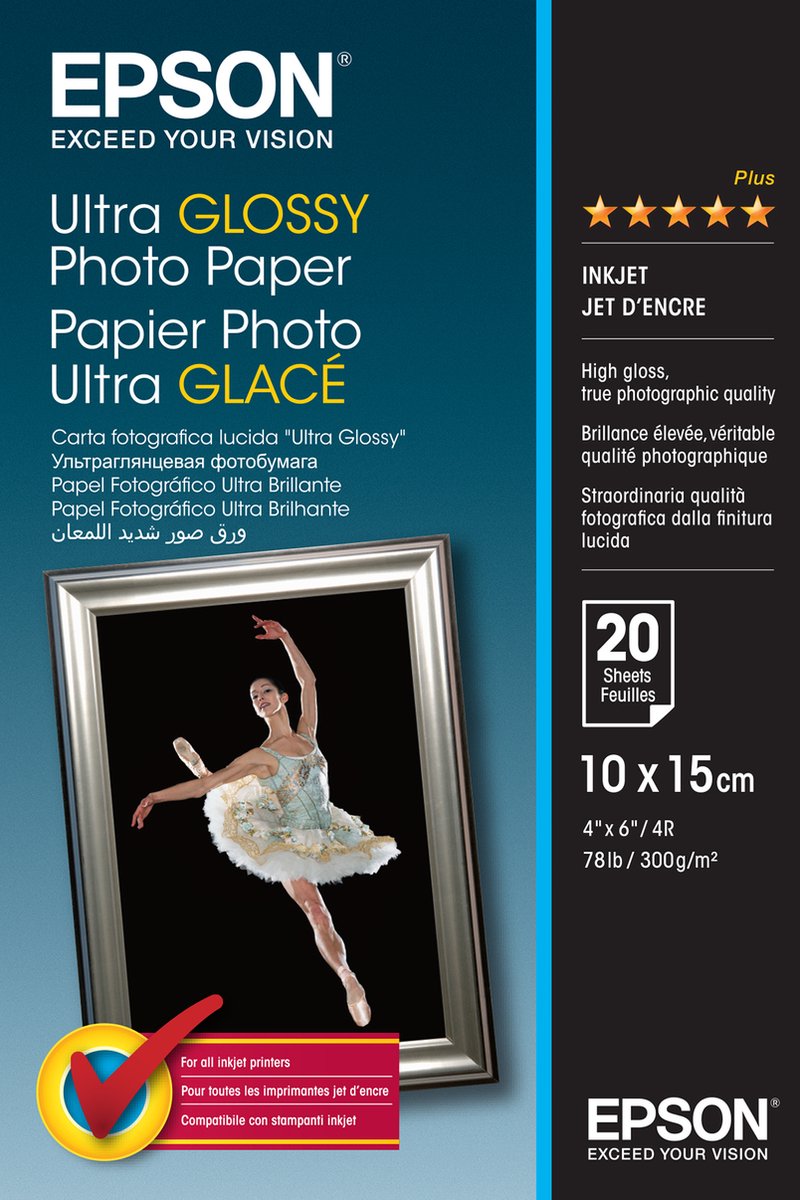 Papier photo ultra brillant Epson 10x15