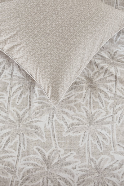 Riviera maison rivièra maison palm paradise housse de couette - lits jumeaux - 240 x 200 220 cm - sable