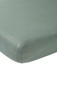 Drap-housse Meyco bébé uni - vert pierre - 60x120cm