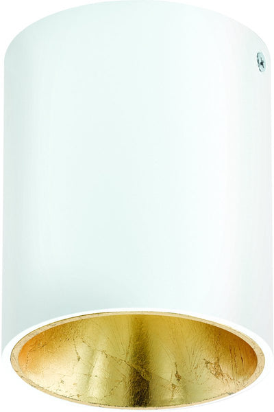 Spot en saillie Eglo Polasso - LED - ø 10 cm - or blanc