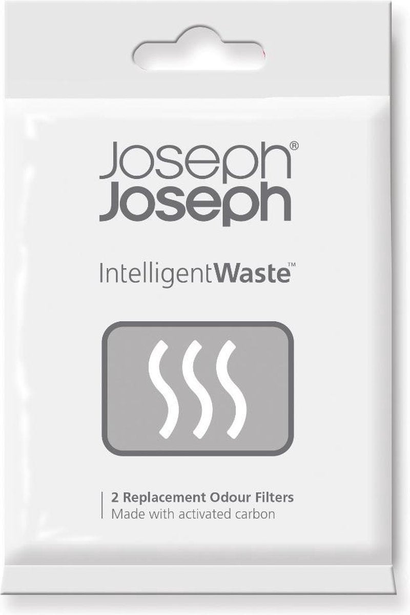 Joseph Joseph filtres à odeurs de remplacement déchets intelligents - filtres à charbon actif pour systèmes de déchets totem et titan stack - paquet de 2