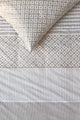 Housse de couette Riviera maison rivièra maison francesco - lits jumeaux - 240 x 200 220 cm - sable
