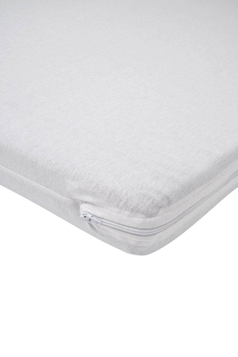 Meyco baby meyco housse de matelas pour lit de camping - 60 x 120 cm - jersey - blanc