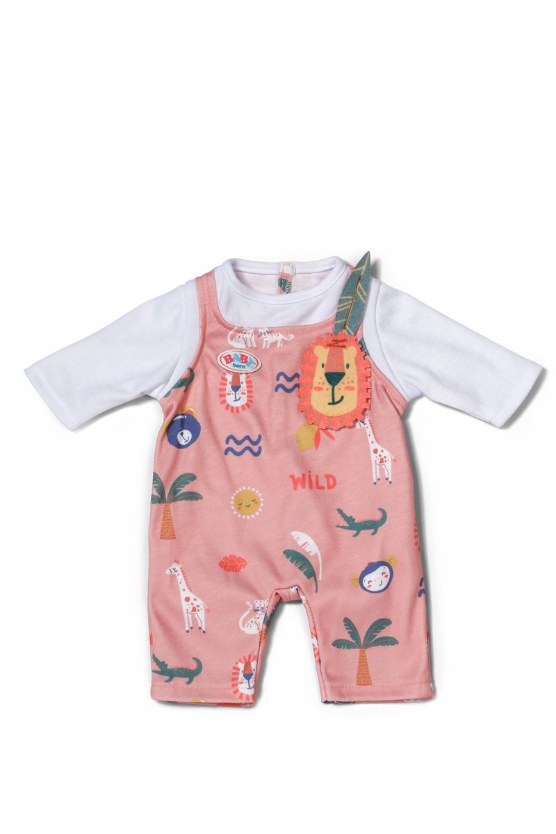Barboteuse jungle baby born 43 cm | 2 pièces