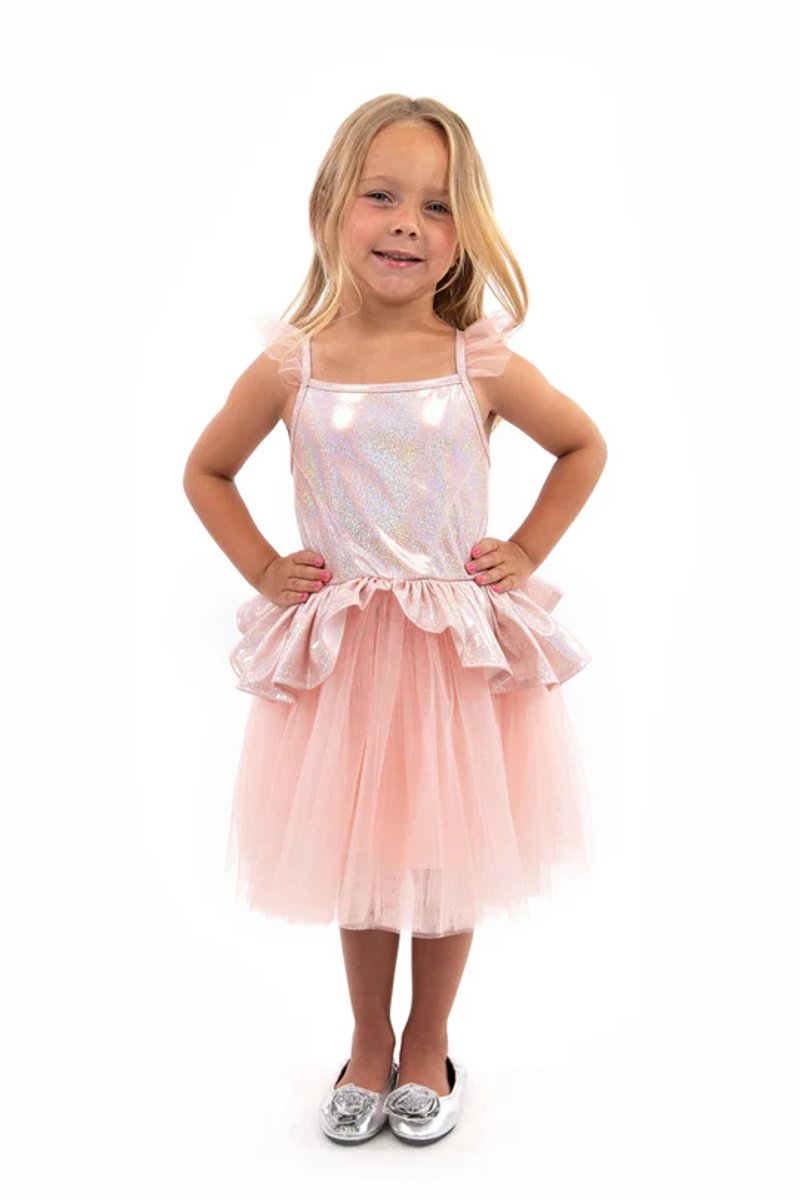 Petites aventures – robe tutu or rose – taille l (110-122)
