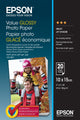 Papier photo brillant Epson Value - 10x15cm - 20 feuilles