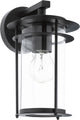 Eglo valdeo - éclairage extérieur - ip44 - applique - 1 lumière - noir - clair