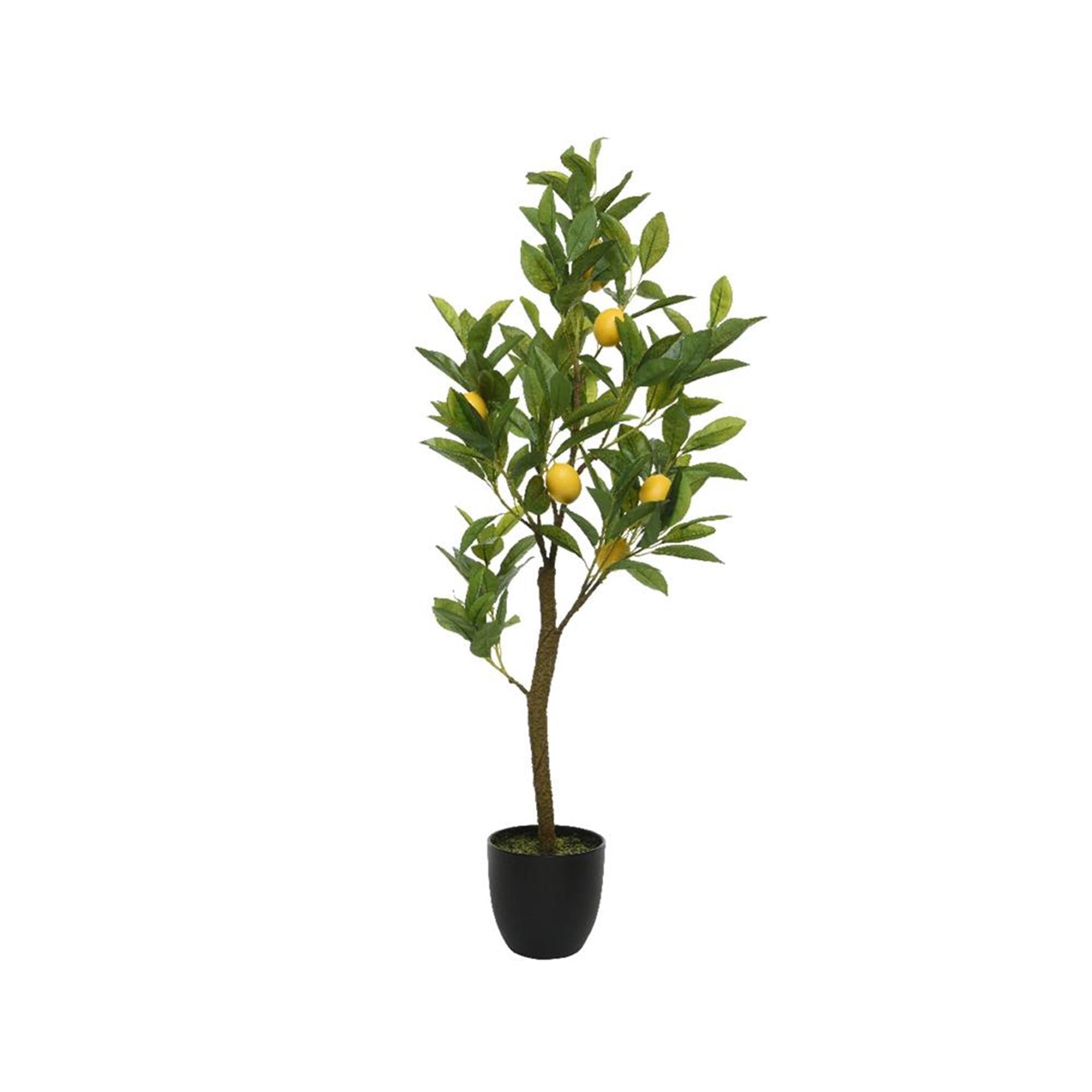 Decoris plante artificielle citron 35x25x92cm