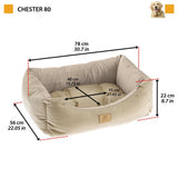 Ferplast Dog and Cat Bed Chester 80 Beige - afbeelding 3