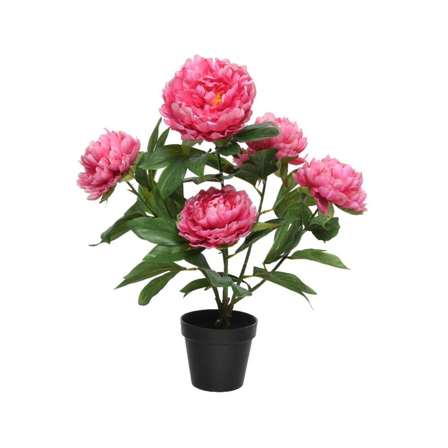 Decoris plante artificielle pivoine h57cm fuchsia