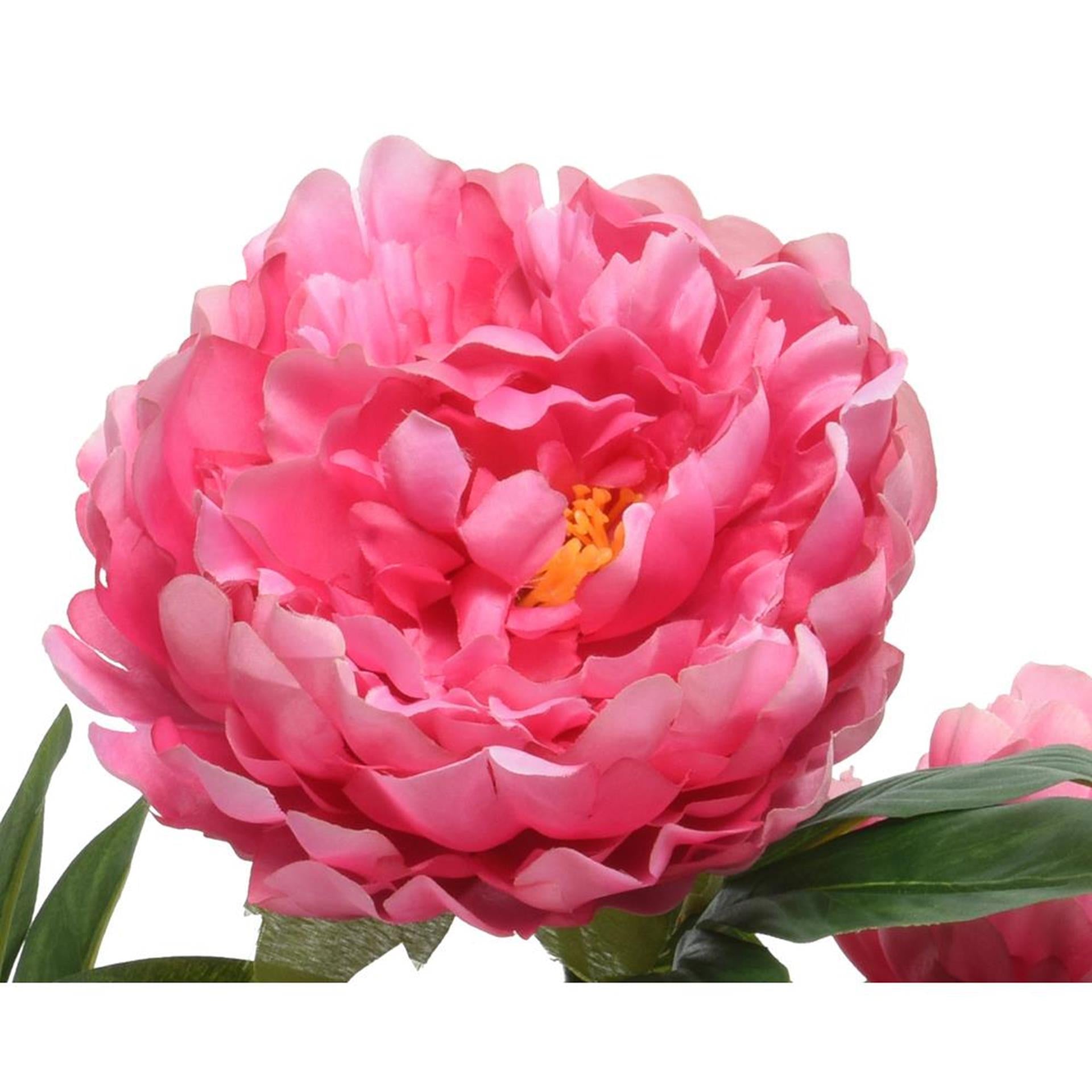 Decoris plante artificielle pivoine h57cm fuchsia