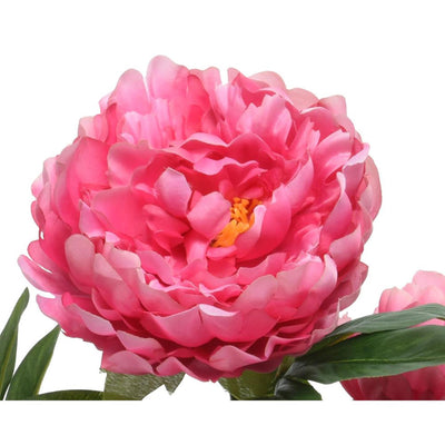 Decoris plante artificielle pivoine h57cm fuchsia