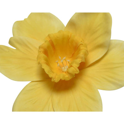 Decoris fleur artificielle jonquille h39cm jaune blanc 2 cul