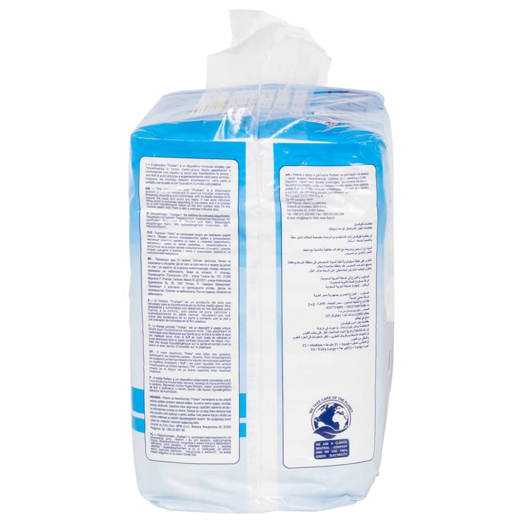Vidaxl Flufsan Incontinentile Diaper 15 PCS Taille m