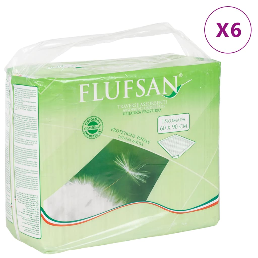 Vidaxl Flufsan Incontinence onderlaggers 90 ST 60x90 cm