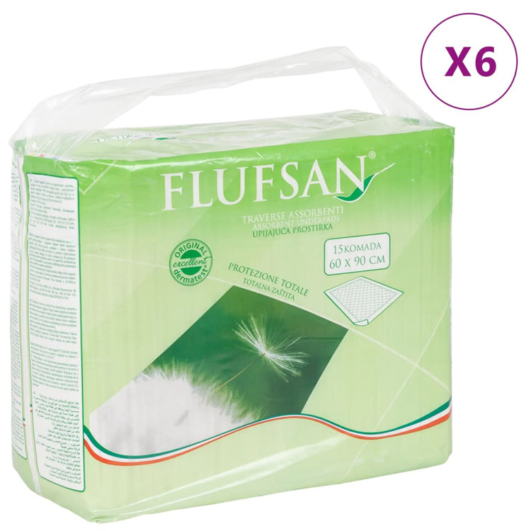 Vidaxl Flufsan Incontinence onderlaggers 90 ST 60x90 cm