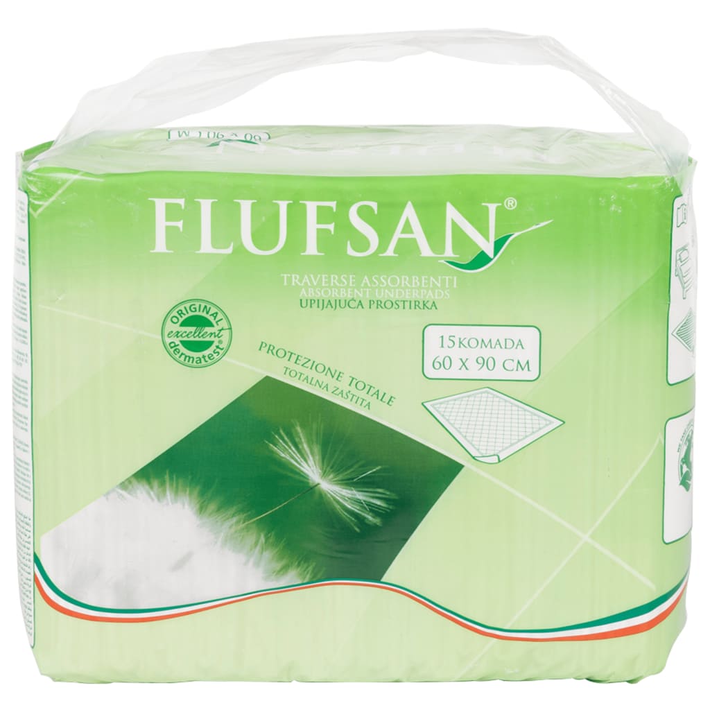 Vidaxl Flufsan Incontinence onderlaggers 90 ST 60x90 cm
