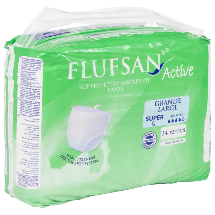 Vidaxl Flufsan Incontinence Pantalon pour adultes 14 pièces Taille L