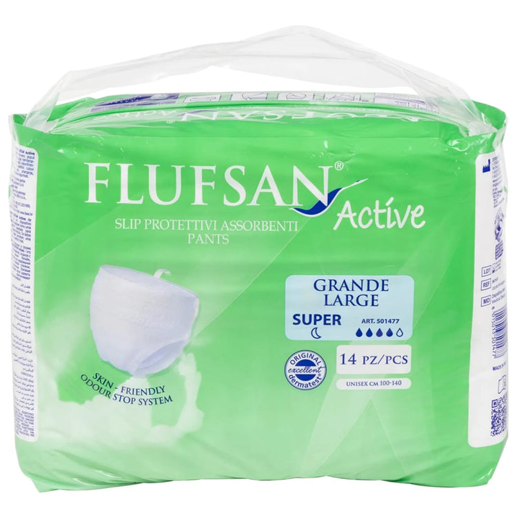 Vidaxl Flufsan Incontinence Pantalon pour adultes 14 pièces Taille L