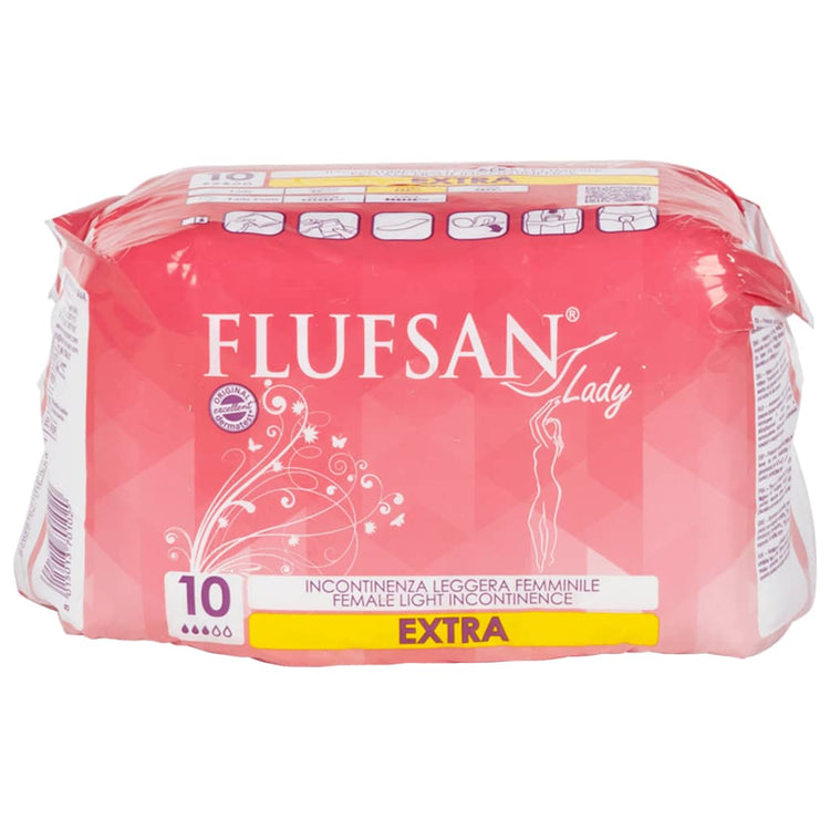 Vidaxl Flufsan Incontinence Matériau pour les femmes 120 PCS