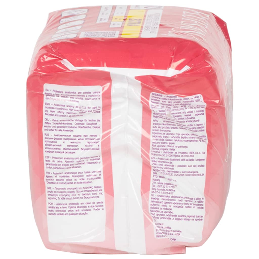 Vidaxl Flufsan Incontinence Matériau pour les femmes 120 PCS