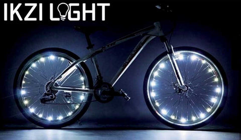 Eclairage de roues IKZI pour 2 roues - LEDs rouges