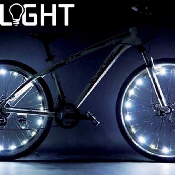 Eclairage de roues IKZI pour 2 roues - LEDs rouges