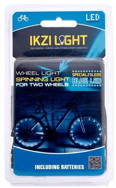 Eclairage de roues IKZI pour 2 roues - LEDs rouges