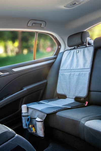 Protection de siège arrière Dooky - étanche et hygiénique - protège la voiture contre la saleté, les boutons et les sièges enfants - avec compartiment de rangement