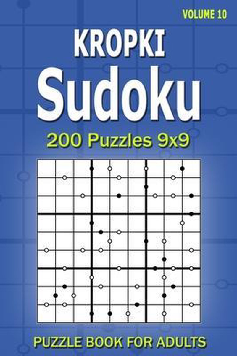 Livre de puzzles Kropki sudoku pour adultes