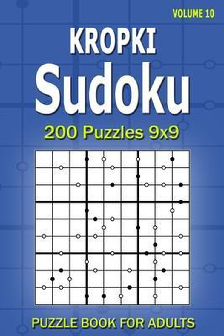 Livre de puzzles Kropki sudoku pour adultes