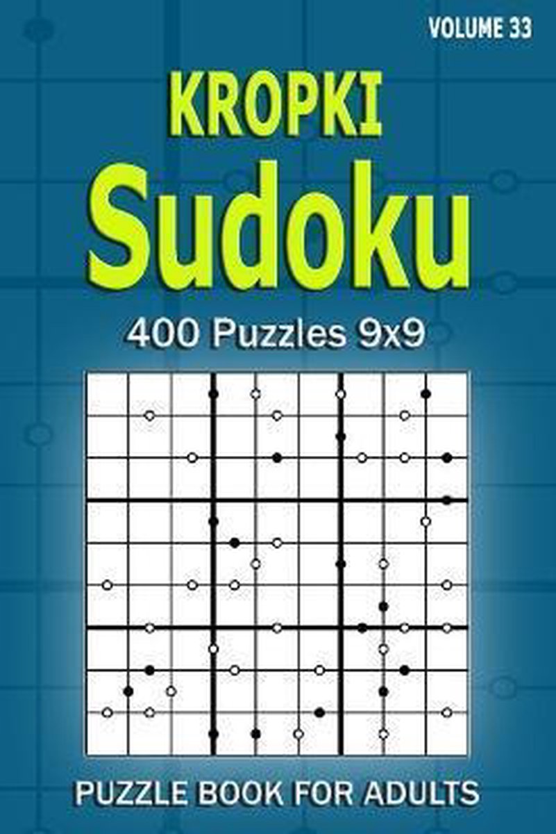 Livre de puzzles Kropki sudoku pour adultes