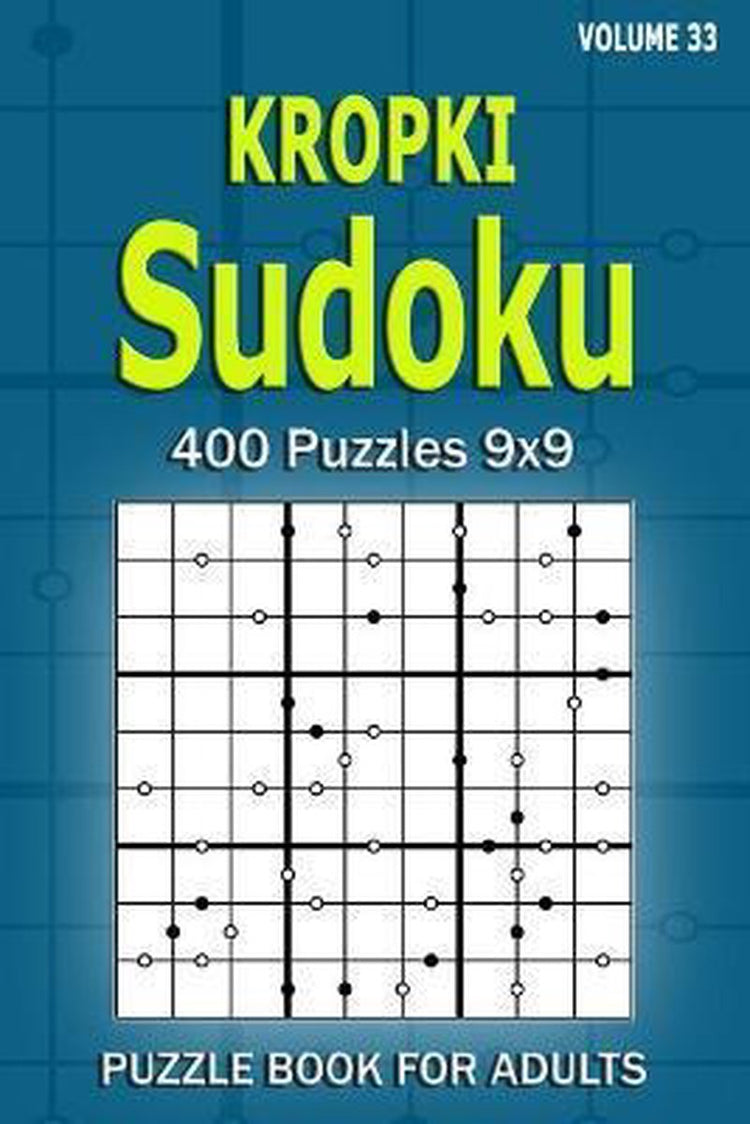 Livre de puzzles Kropki sudoku pour adultes