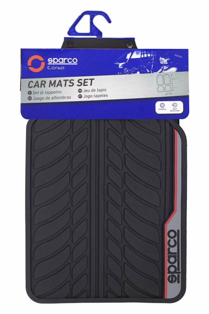 Jeu de tapis de sol Sparco pour voiture f507 universel