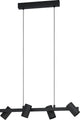 Suspension Eglo gatuela 1 - e14 - 76 cm - noire