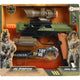 Toi-toys alfafox pistolet militairement avec la lumière et le son et la lampe de poche