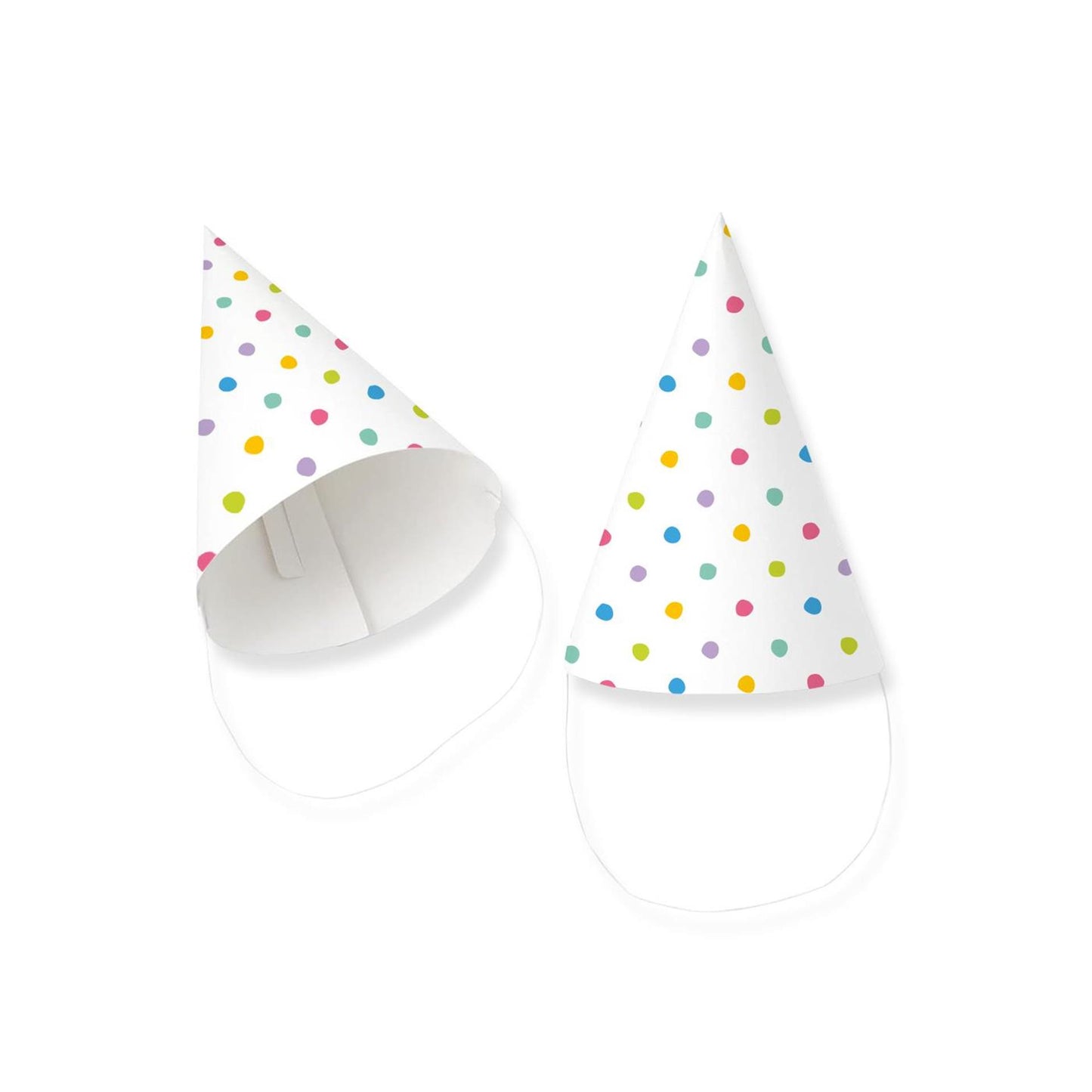 Paperdreams chapeau en papier à pois 6 pcs