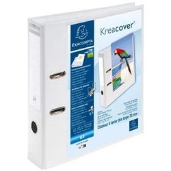Ordner exacompta 53789e métal pvc a4 29x7x32cm blanc